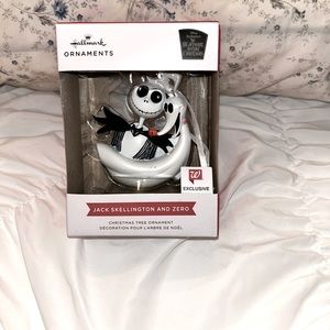Hallmark Jack Skellington and Zero Christmas Ornaments